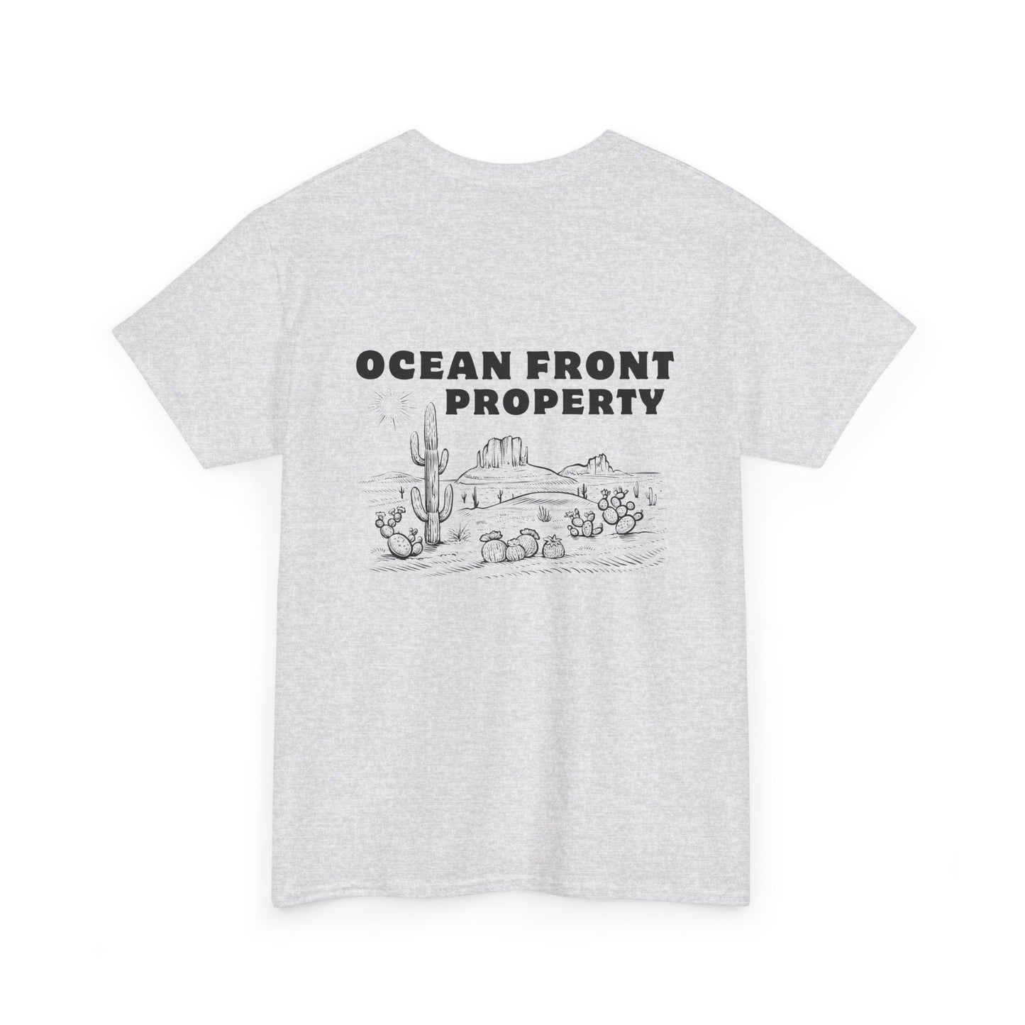 Ocean Front Property - Double-sided // Unisex Heavy Cotton Tee