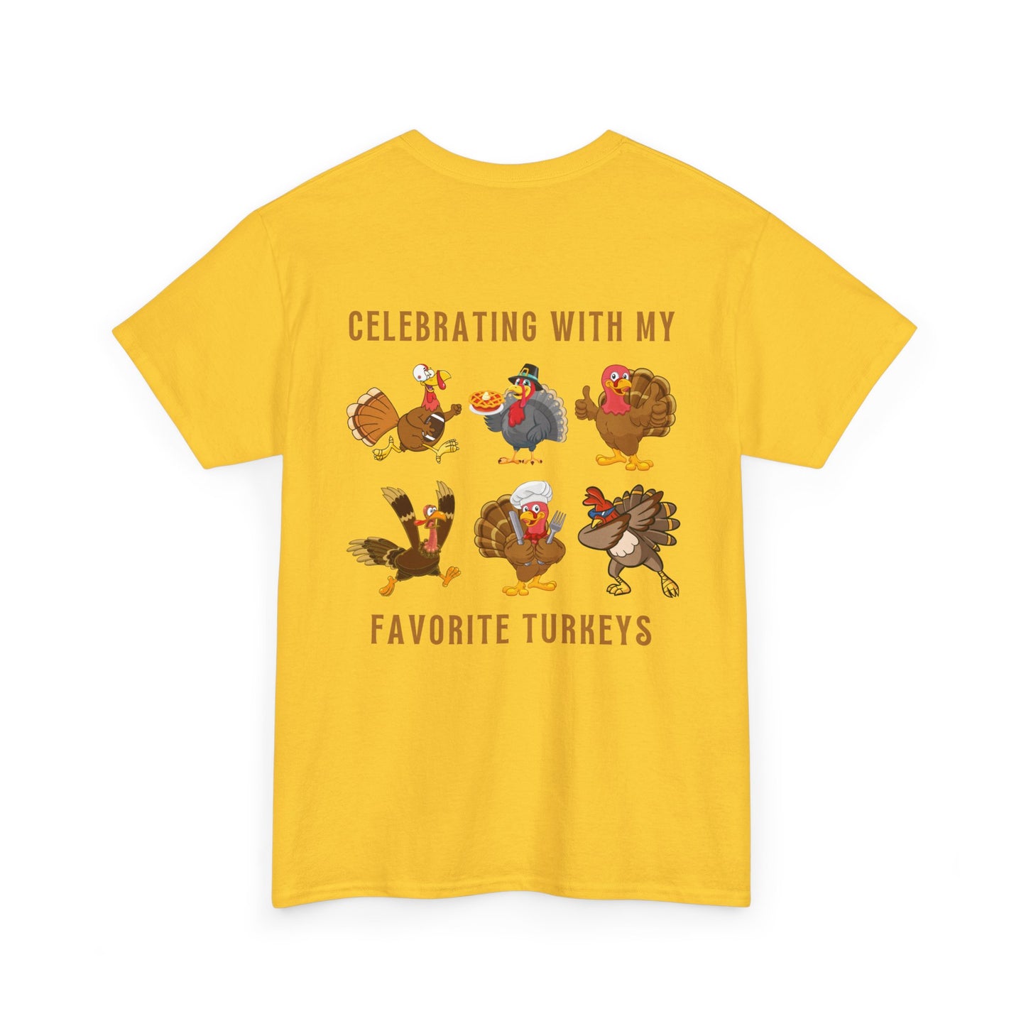 Thanksgiving with My Favorite Turkeys // Unisex Jersey Short Sleeve Tee