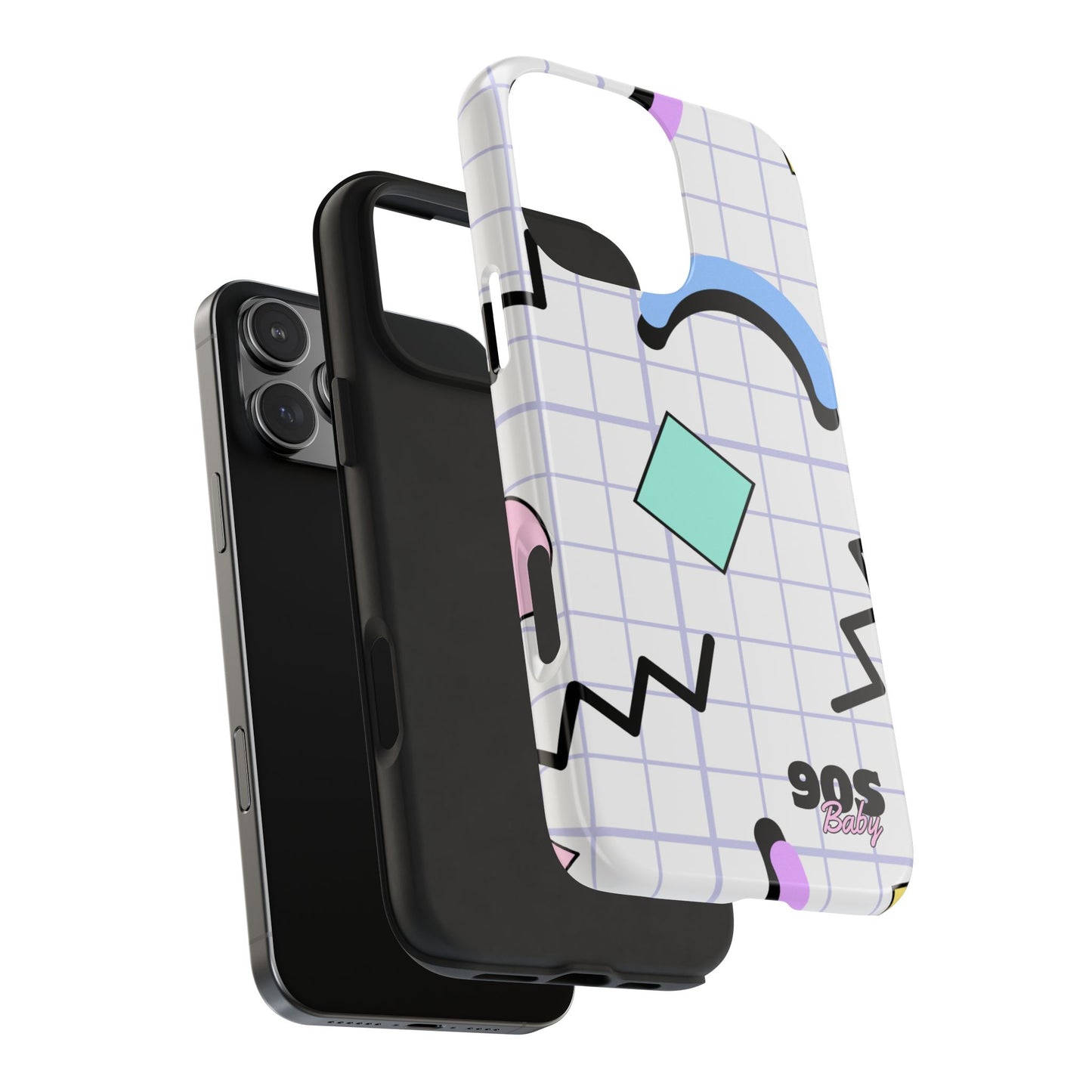 90s Baby Zig Zag and Shapes // iPhone Case