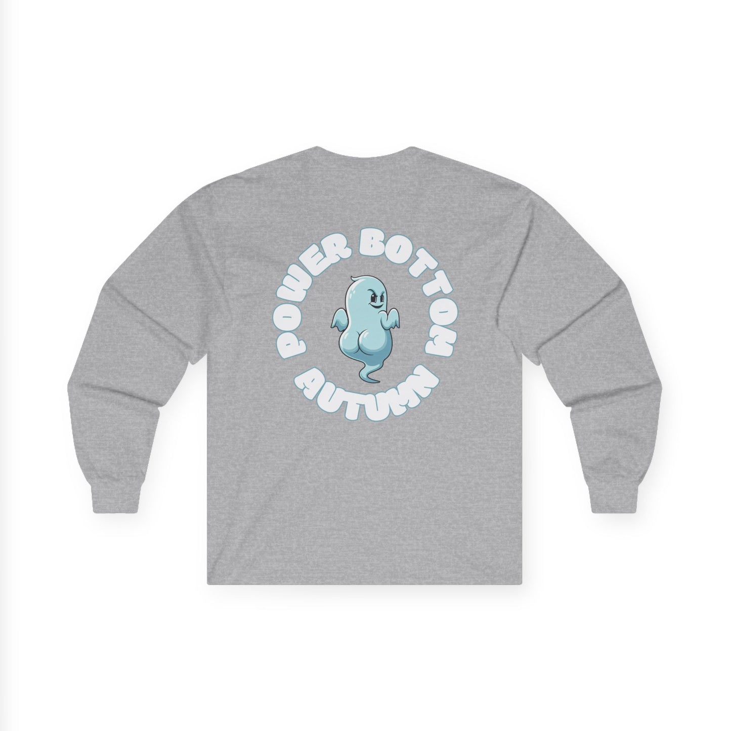 Unisex Ultra Cotton Long Sleeve Tee - 'Power Bottom Autumn' Graphic