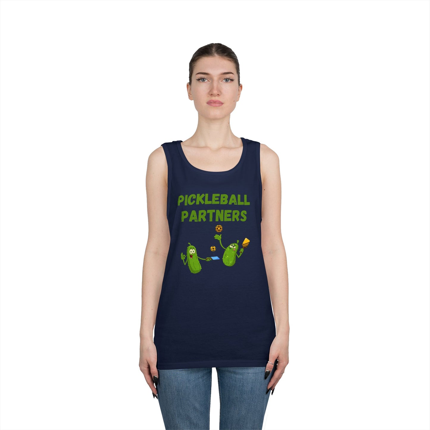 Pickleball Partners 1 // Unisex Heavy Cotton Tank Top
