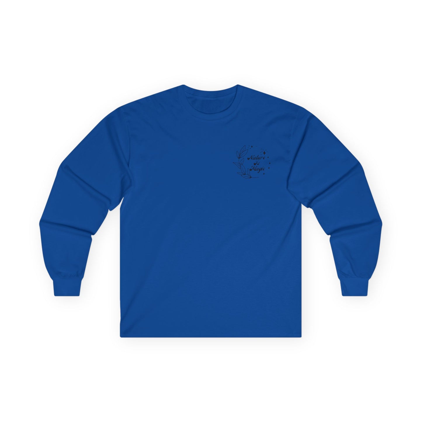 Nature is Magic - Pocket Placement // Unisex Ultra Cotton Long Sleeve Tee - Embrace Nature's Beauty