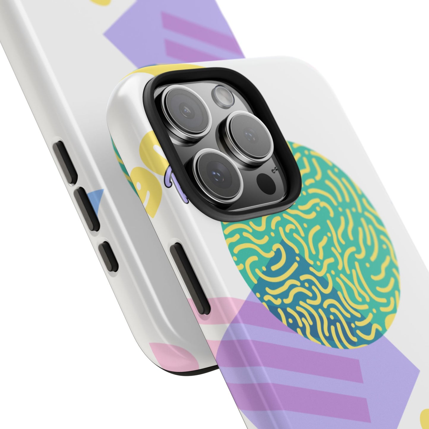 Pastel 90s Baby and Shapes // iPhone Case