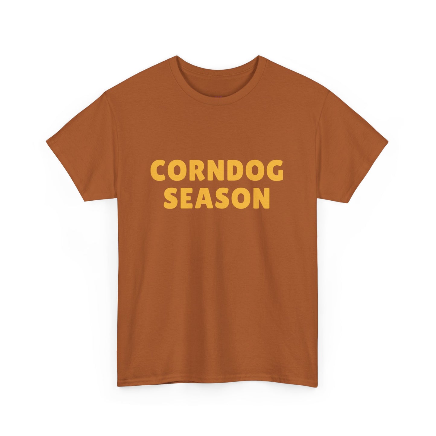 Funny Corndog Season // Unisex Heavy Cotton Tee | Perfect for Food Lovers and Festivals