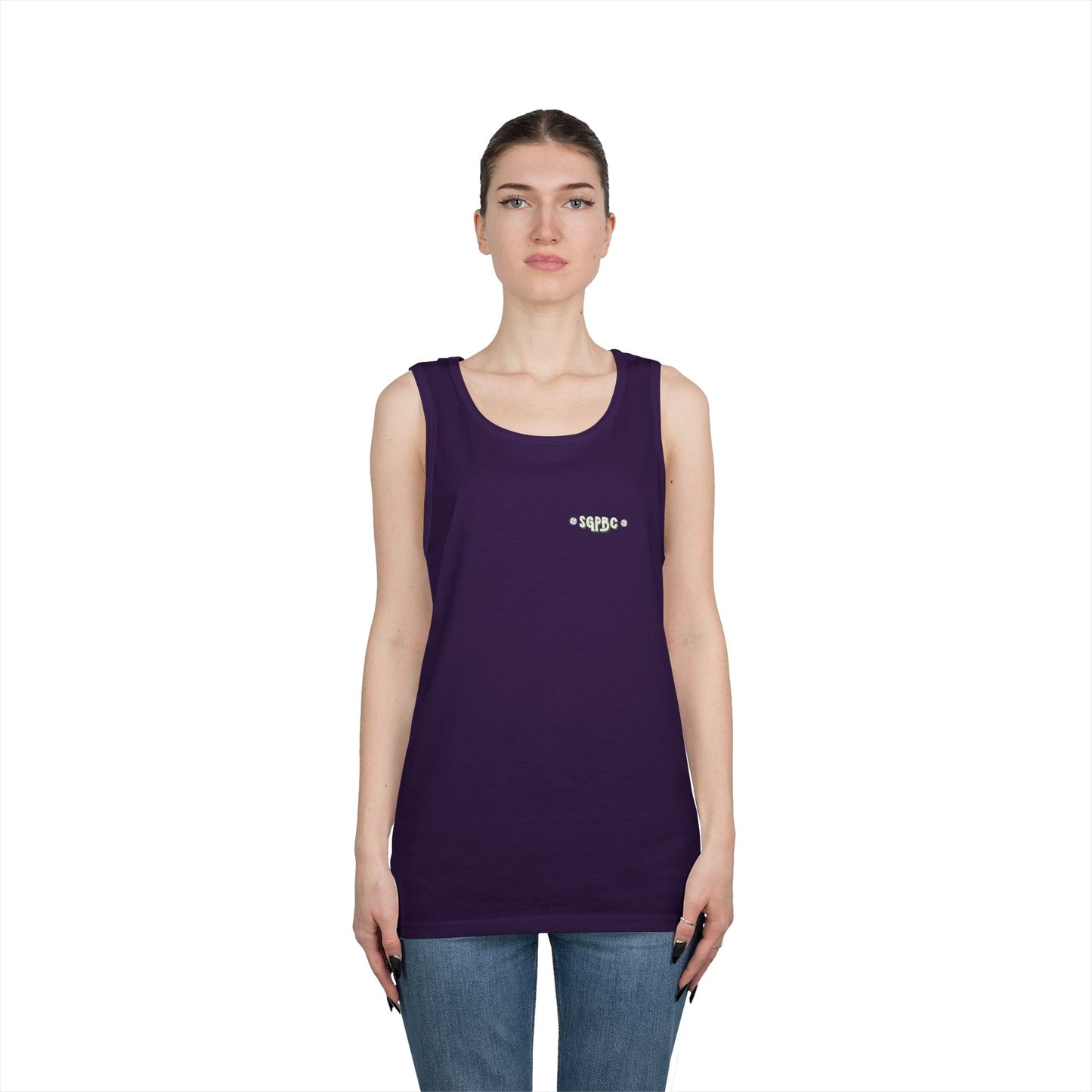 SGPBC // White // Unisex Heavy Tank Top