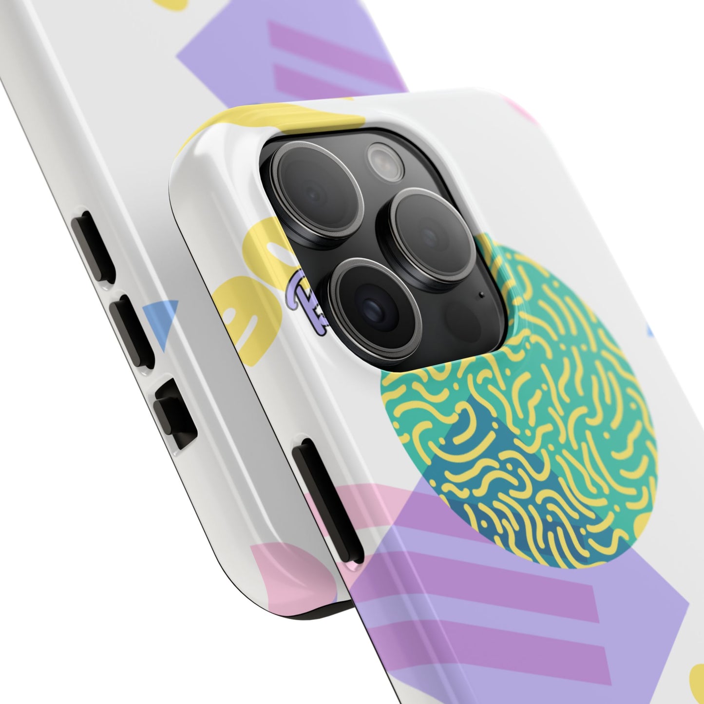 Pastel 90s Baby and Shapes // iPhone Case