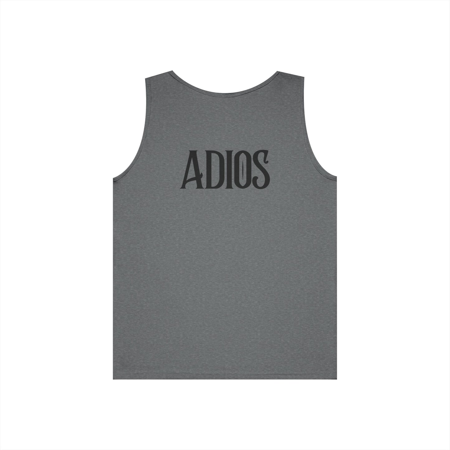 Howdy & Adios // Unisex Heavy Cotton Tank Top - Casual Summer Wear for Outdoors