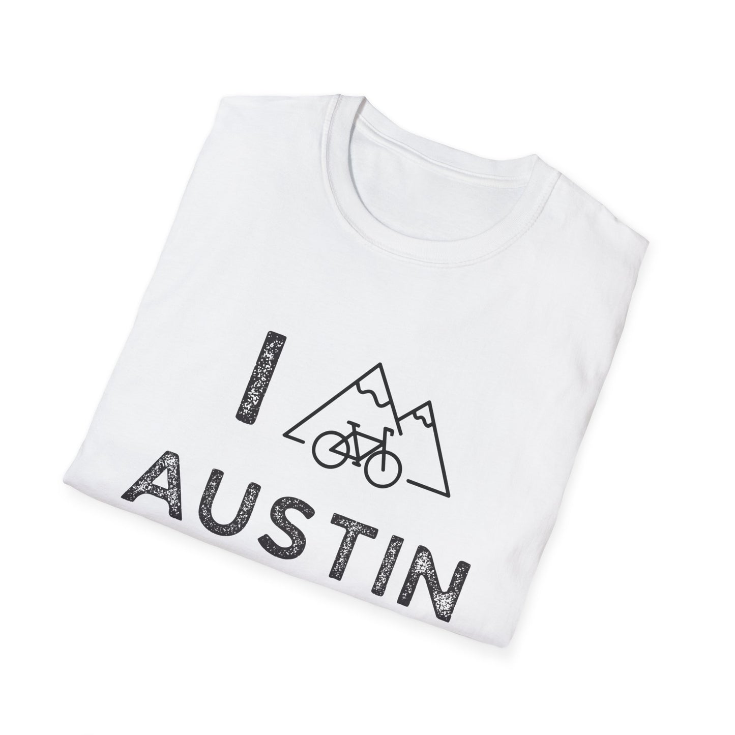 I (Mountain) Bike Austin // Unisex Softstyle T-Shirt