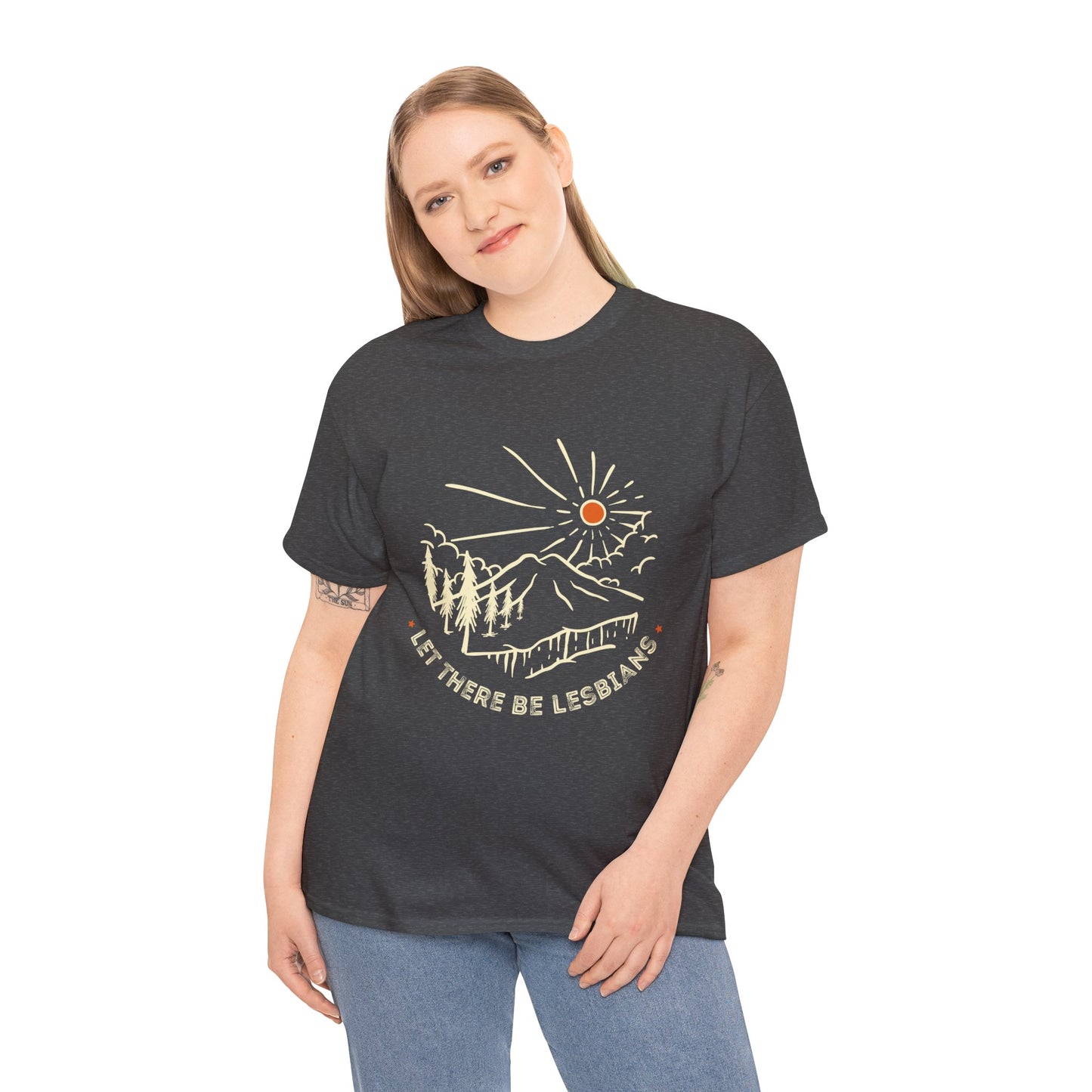 Let There Be Lesbians // Unisex Heavy Cotton Tee - Pride Fashion Statement T-Shirt