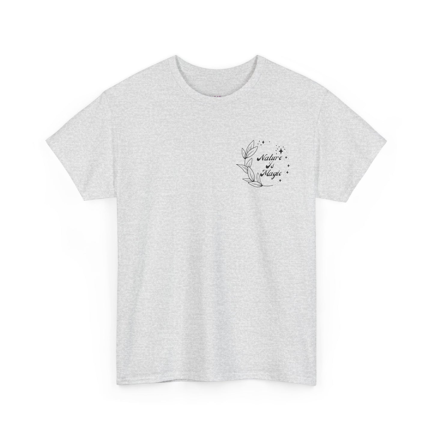 Nature is Magic - Pocket Placement // Unisex Heavy Cotton Tee - Nature-Themed Casual Wear