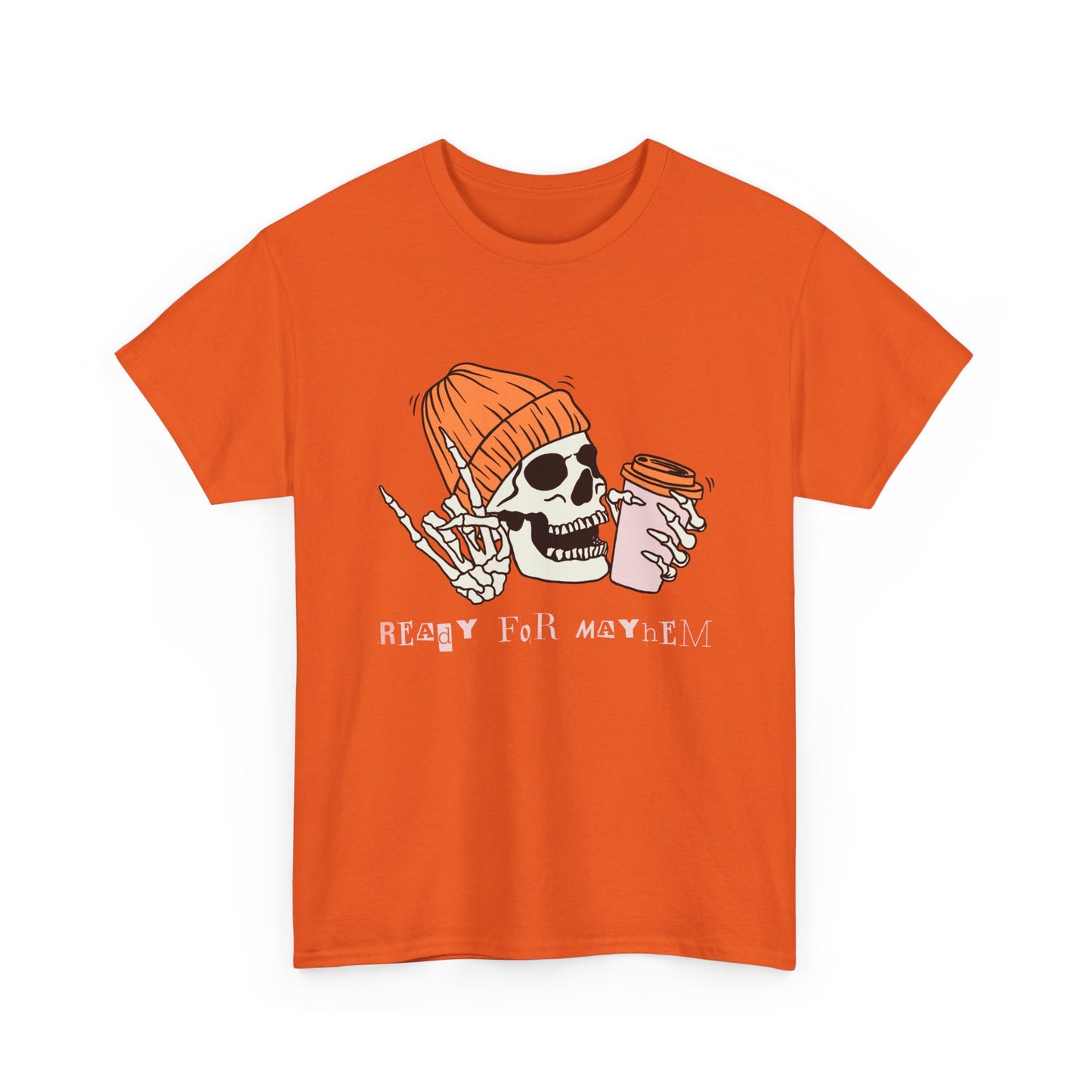 Skull Graphic Tee, Unisex Heavy Cotton, Casual Streetwear, Grunge Aesthetic, Halloween Costume, Gift for Him/Her