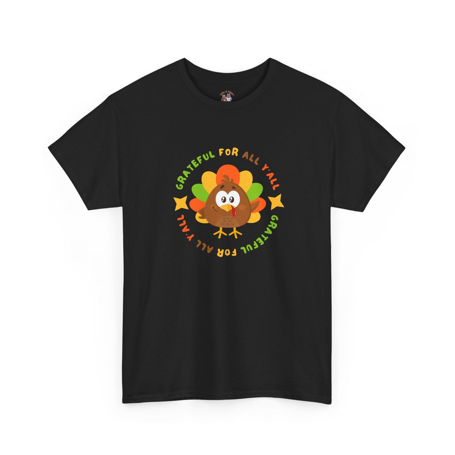 Grateful for All Y'all with Turkey // Unisex Jersey Short Sleeve Tee