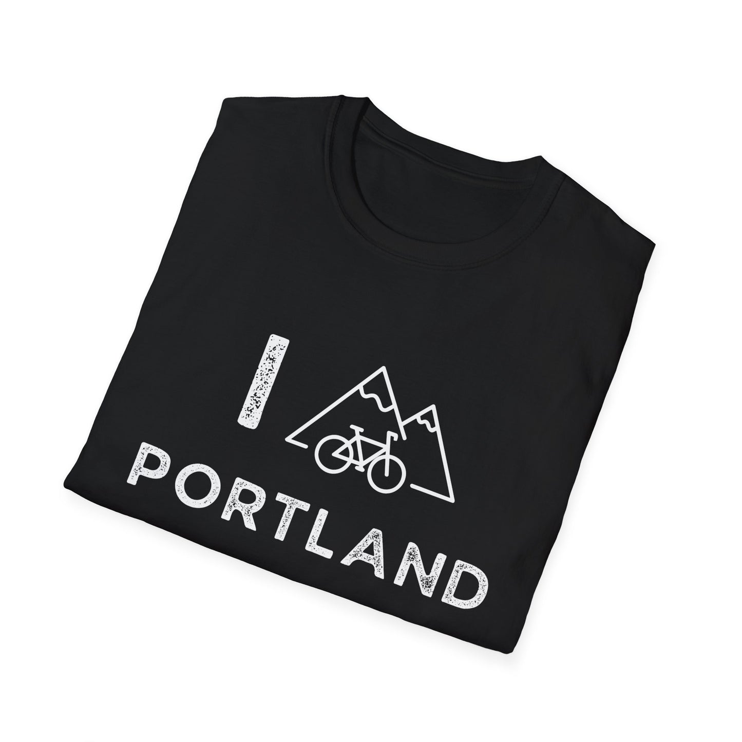 I (Mountain) Bike Portland // Unisex Softstyle T-Shirt