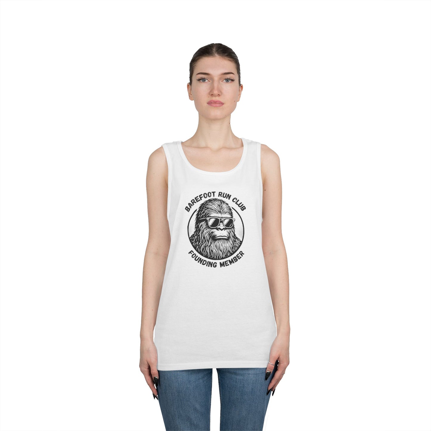 Barefoot Run Club Founding Member // Unisex Heavy Cotton Tank Top