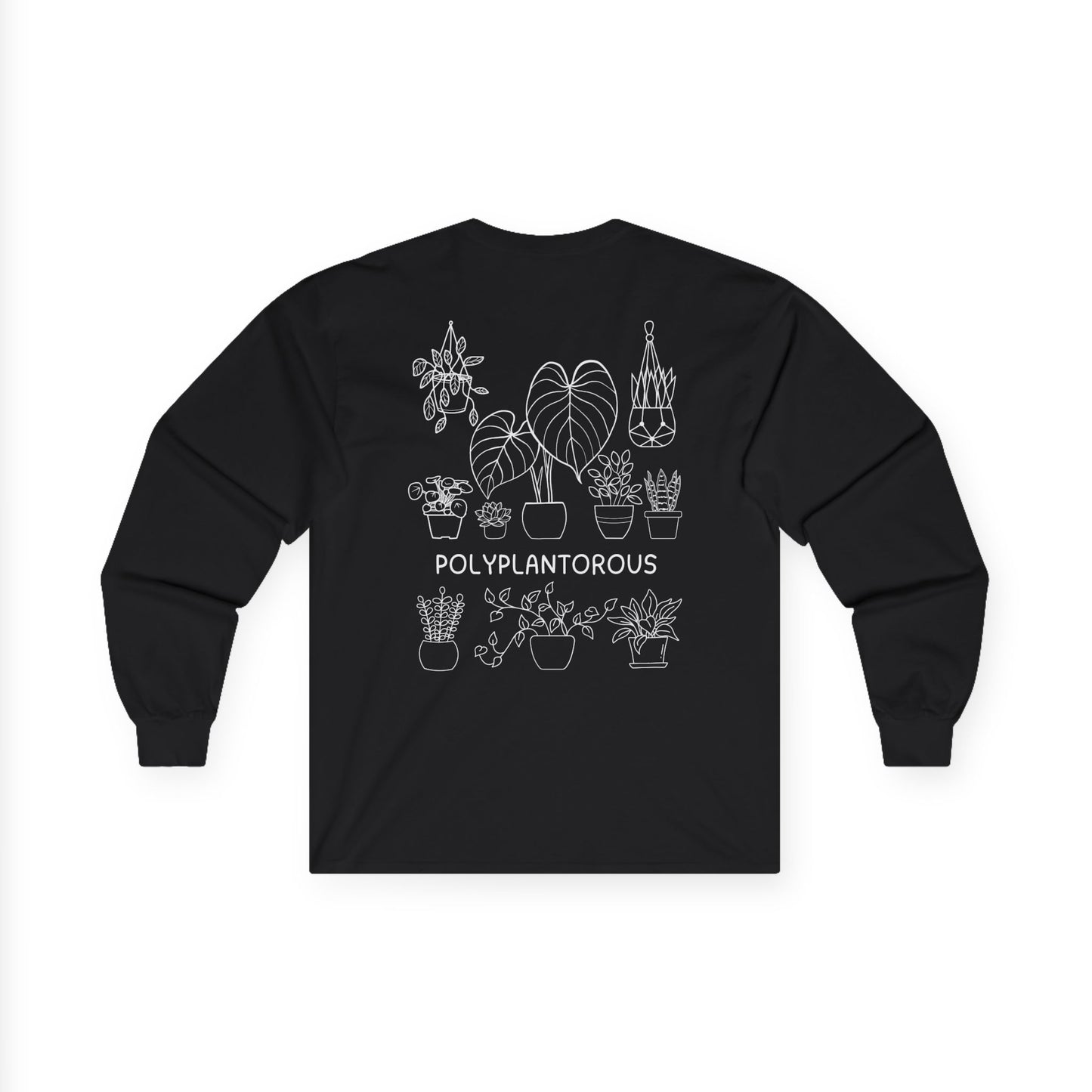 polyPLANTorous // Unisex Long Sleeve Tee - Botanical Design for Plant Lovers
