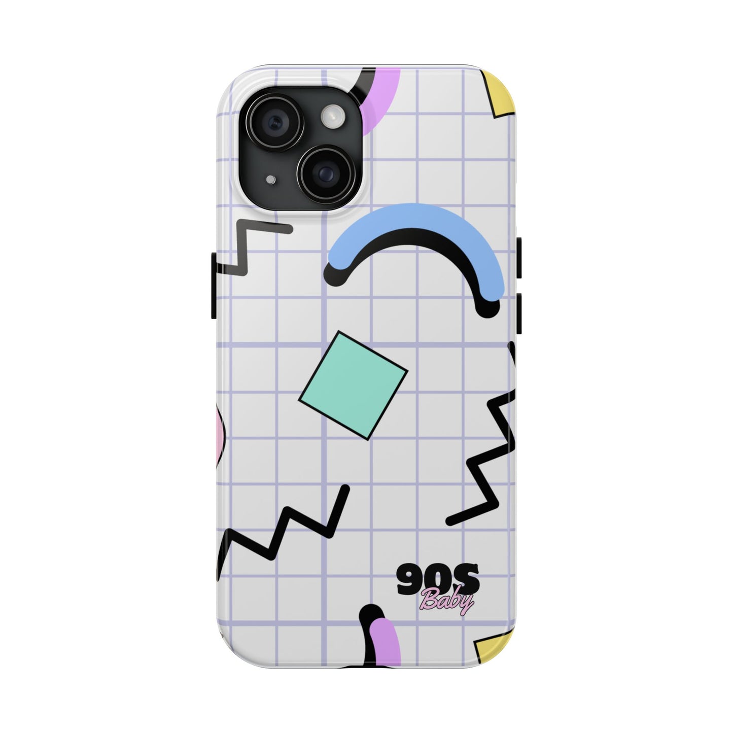 90s Baby Zig Zag and Shapes // iPhone Case