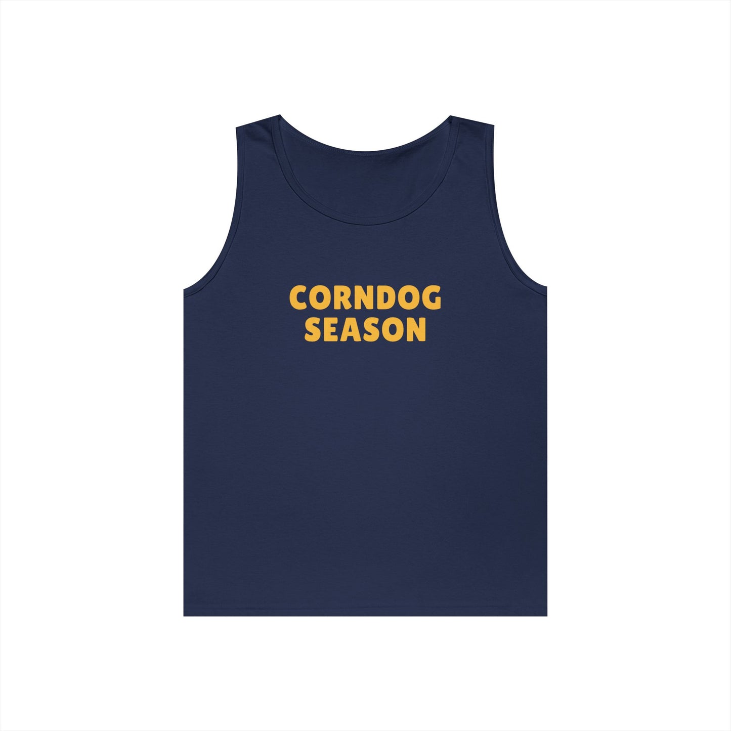 Corndog Season Unisex Heavy Cotton Tank Top - Fun Summer Apparel