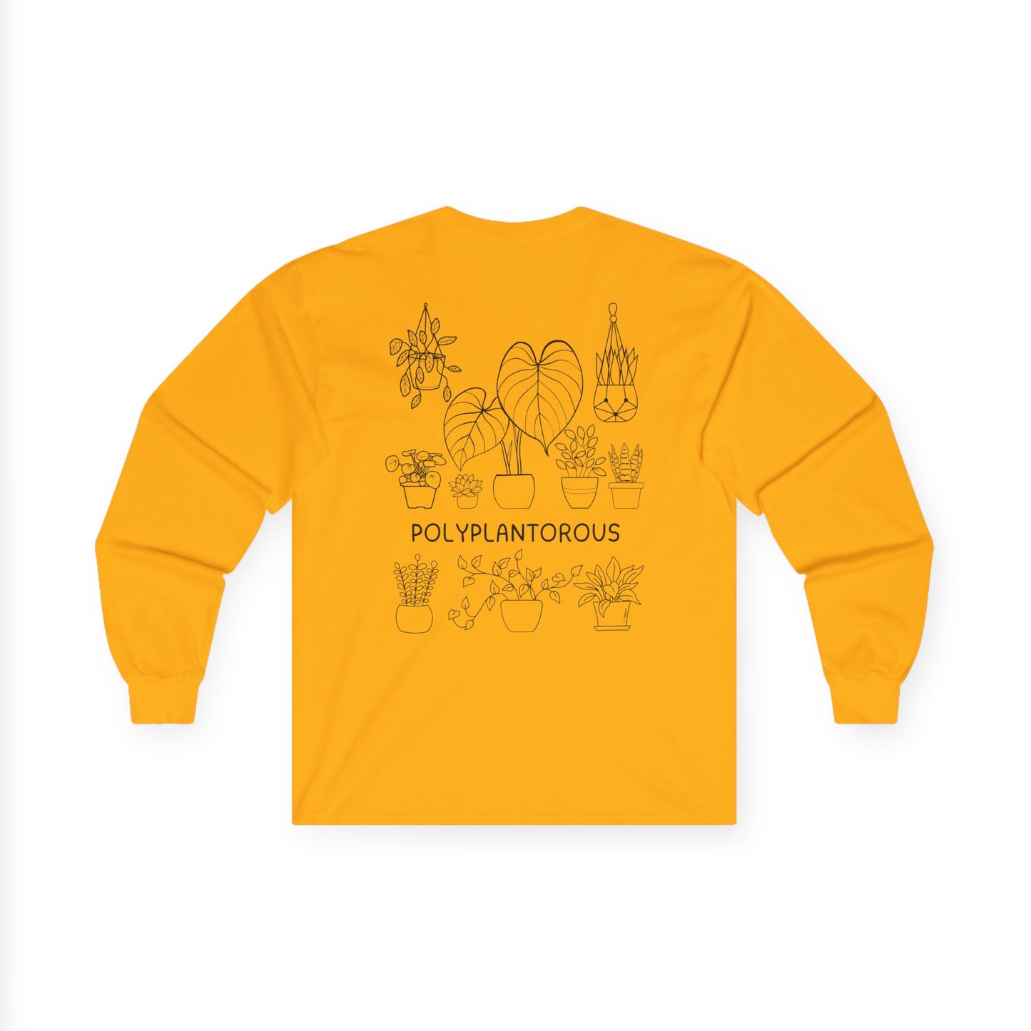 polyPLANTorous // Unisex Long Sleeve Tee - Botanical Design for Plant Lovers