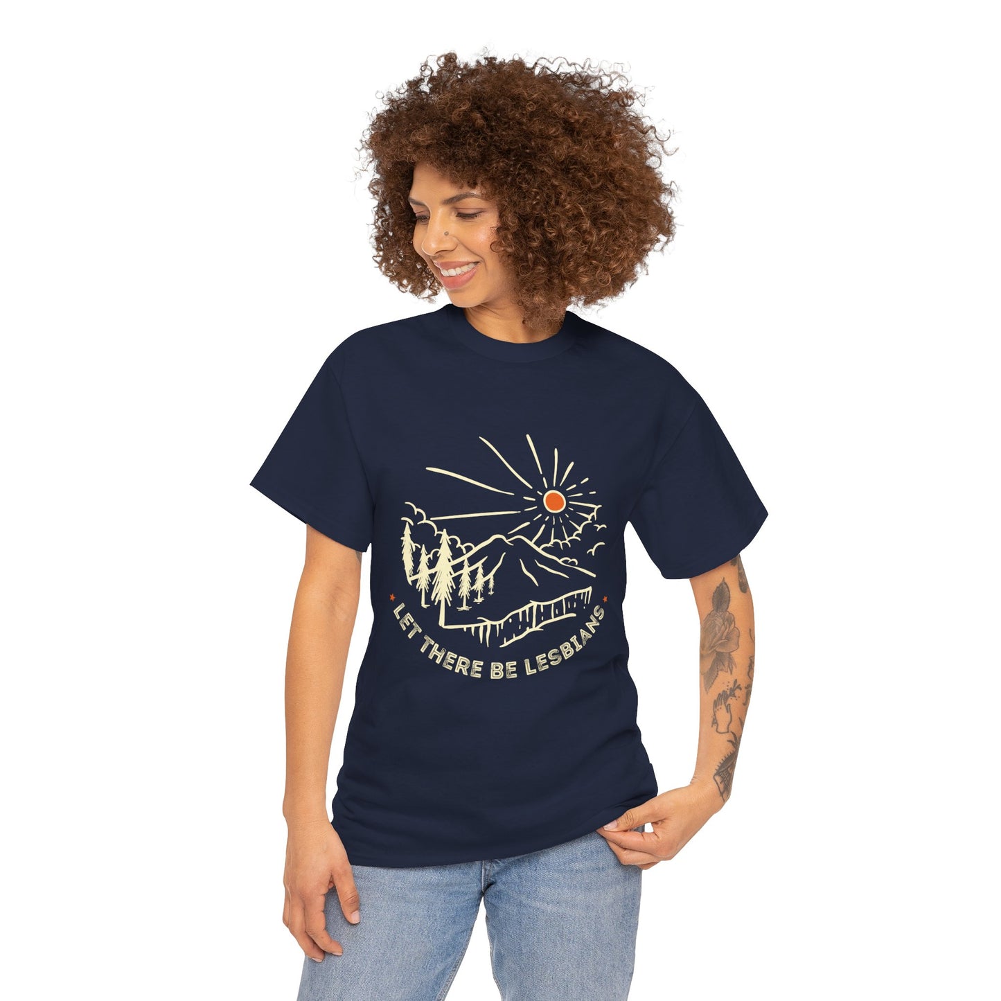 Let There Be Lesbians // Unisex Heavy Cotton Tee - Pride Fashion Statement T-Shirt