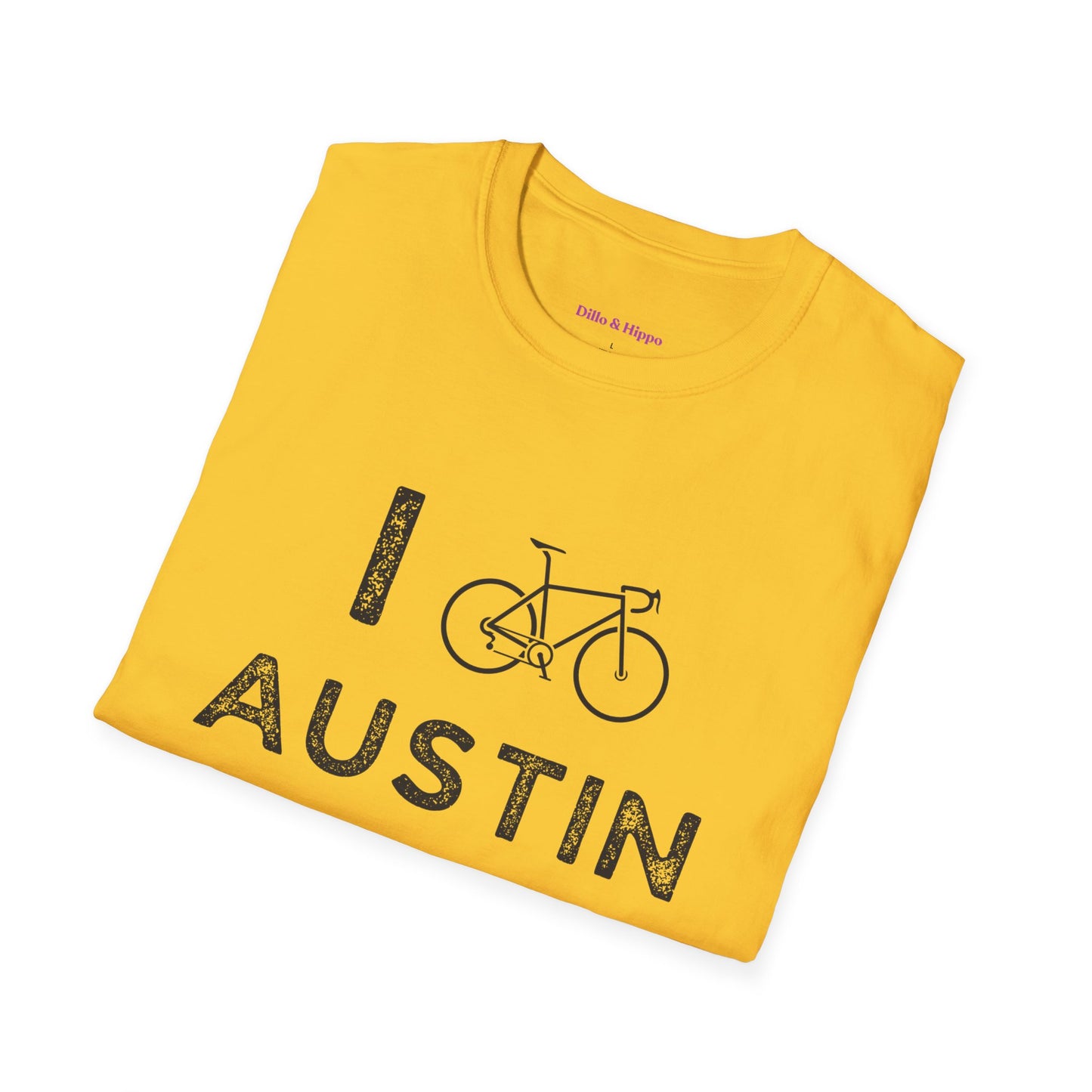 I (Road) Bike Austin // Unisex Softstyle T-Shirt