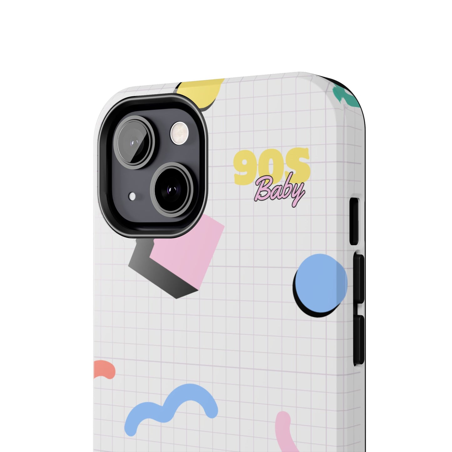 90s Baby Grid Paper Pattern // iPhone Case