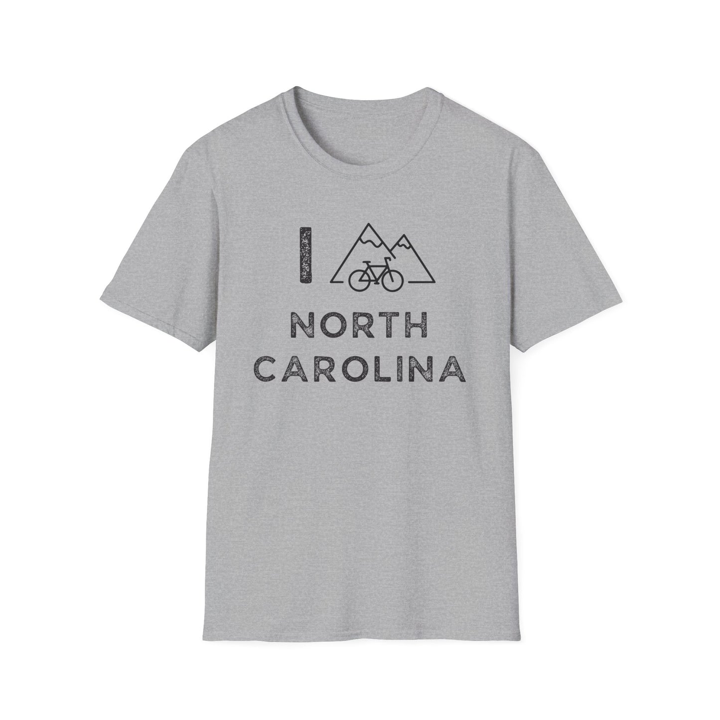 I (Mountain) Bike North Carolina // Unisex Softstyle T-Shirt