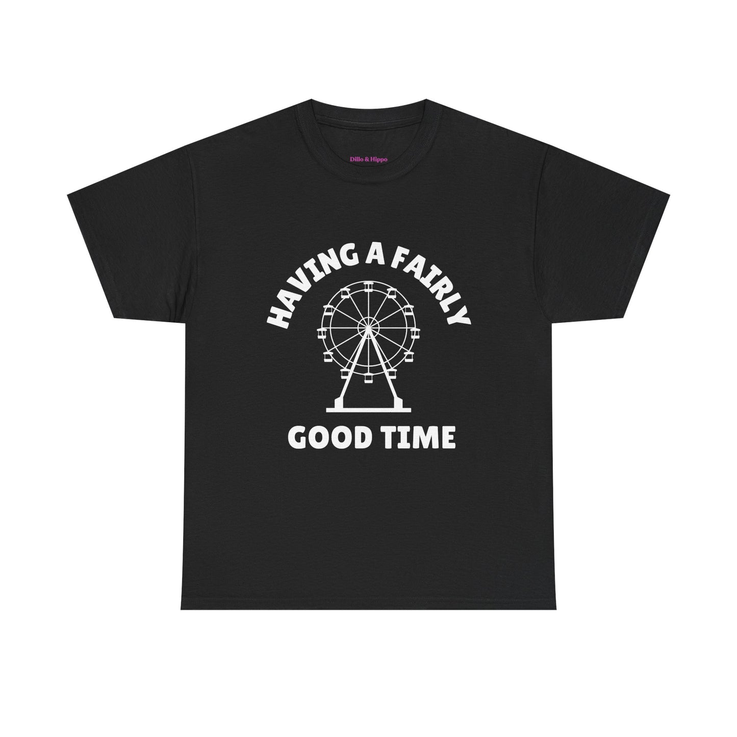 Having A Fairly Good Time // Ferris Wheel Good Time Punny Unisex Heavy Cotton Tee