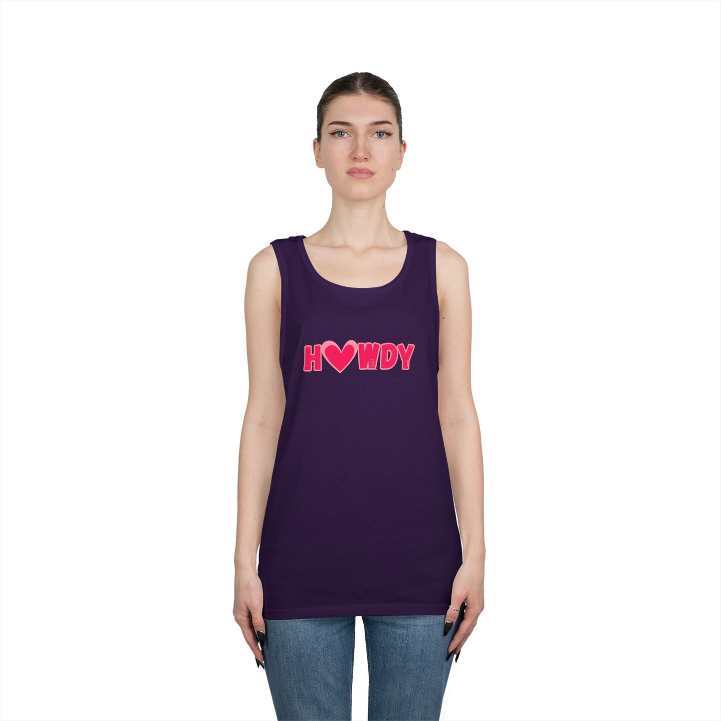 H<3wdy // Unisex Heavy Cotton Tank Top - Trendy Summer Wear for Fun and Relaxation