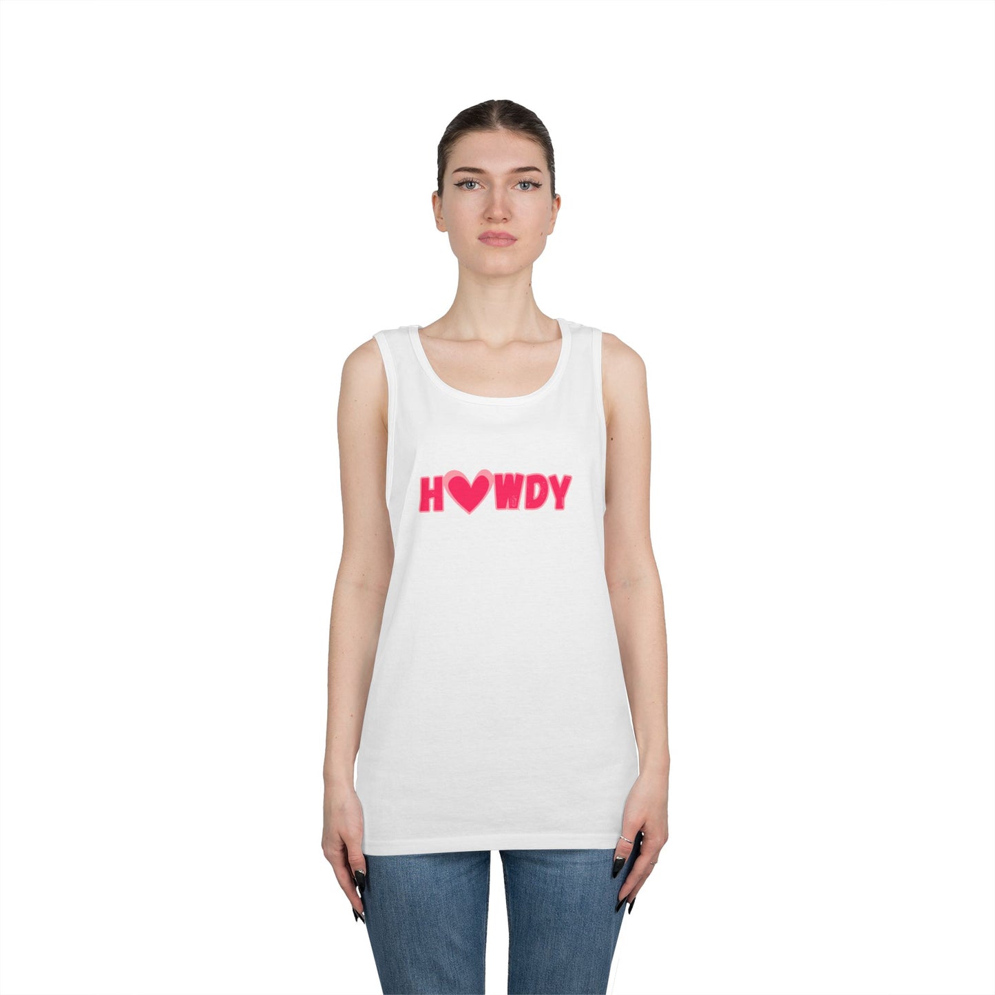 H<3wdy // Unisex Heavy Cotton Tank Top - Trendy Summer Wear for Fun and Relaxation