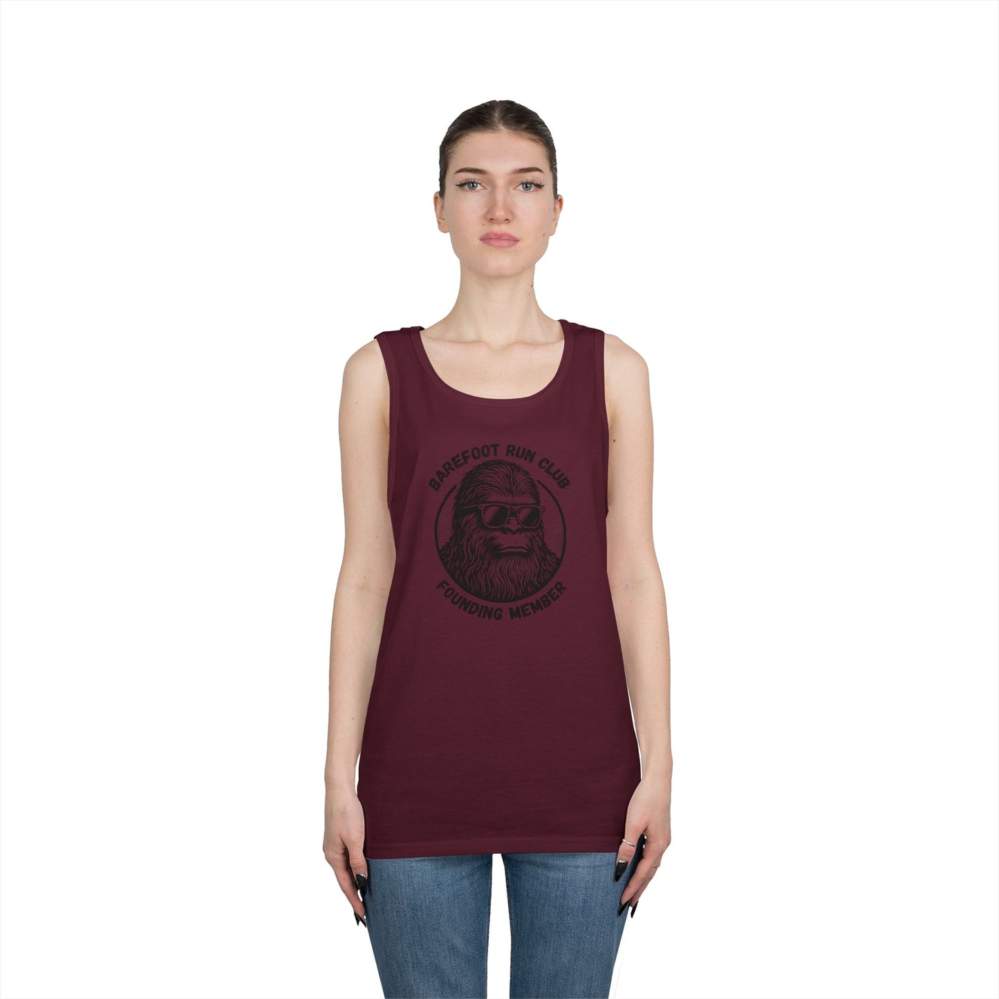 Barefoot Run Club Founding Member // Unisex Heavy Cotton Tank Top