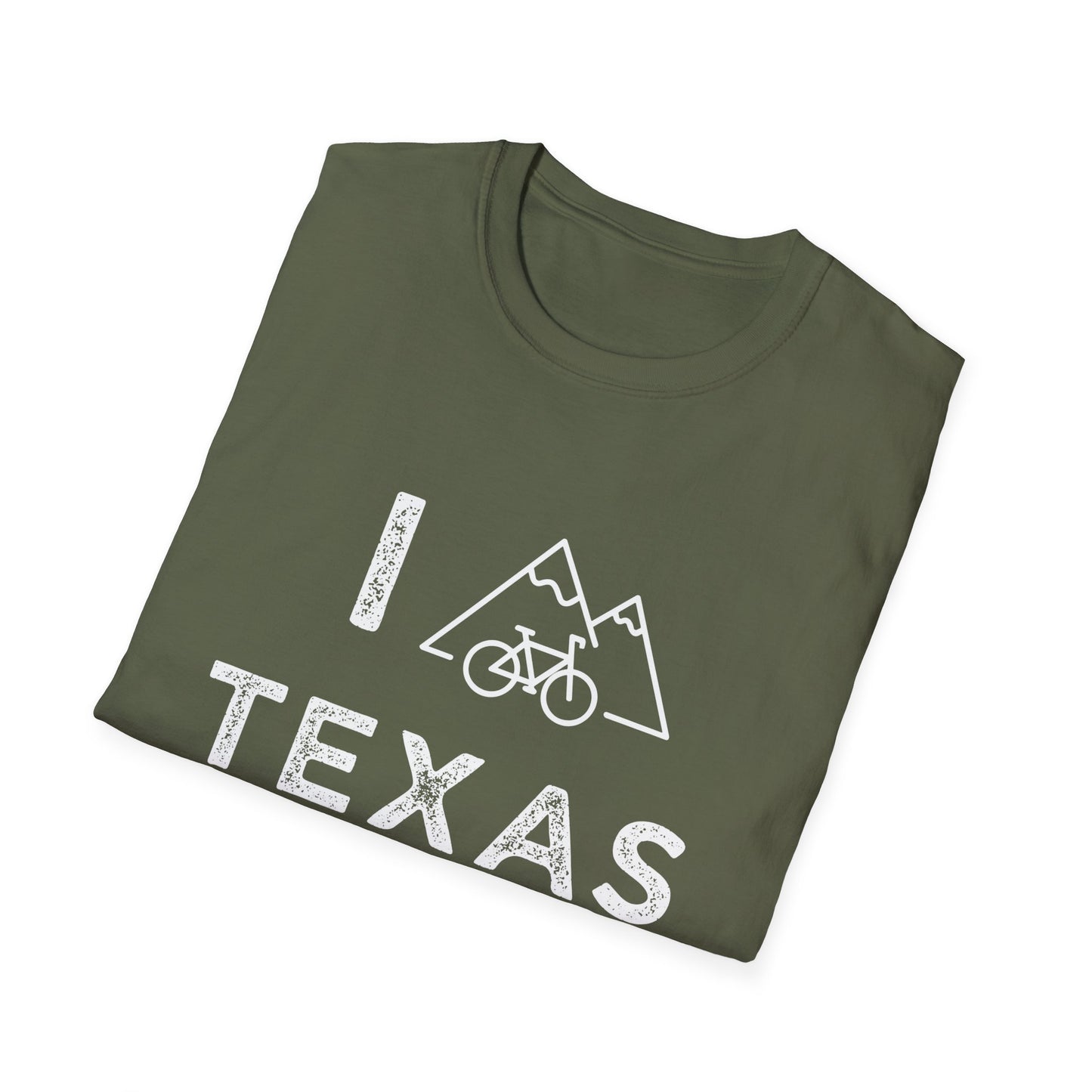 I (Mountain) Bike Texas // Unisex Softstyle T-Shirt