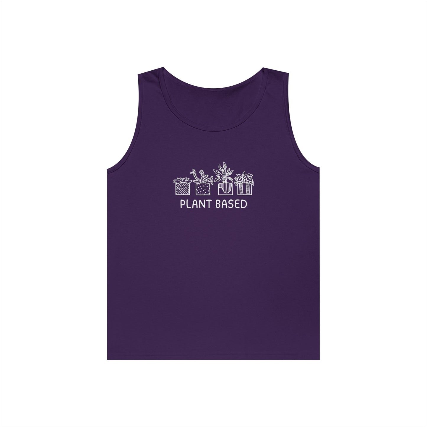 Plant Based // Unisex Heavy Cotton Tank Top - Perfect for Eco Lovers