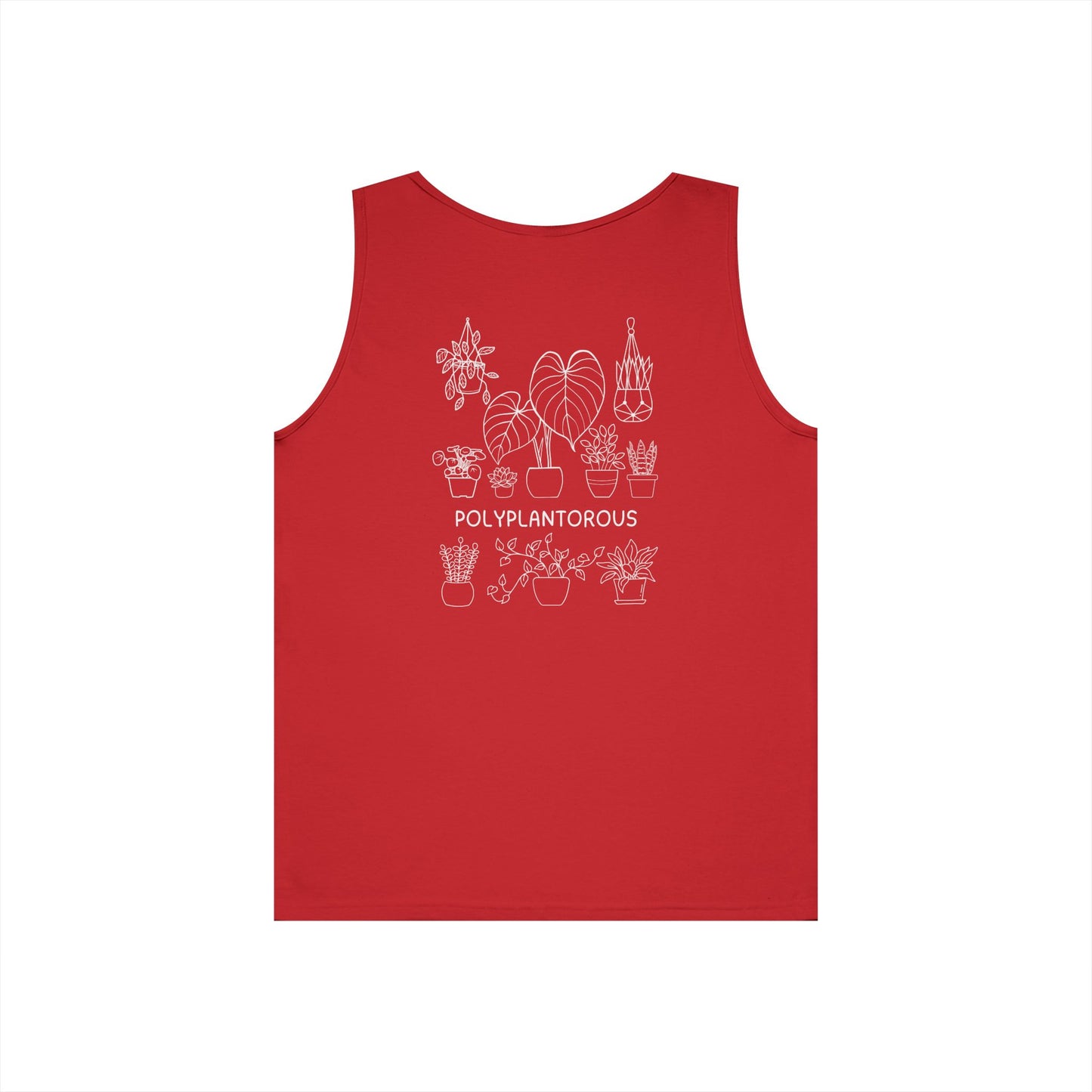 polyPLANTorous // Unisex Heavy Cotton Tank Top - Polyplantorous Plant Lover Design