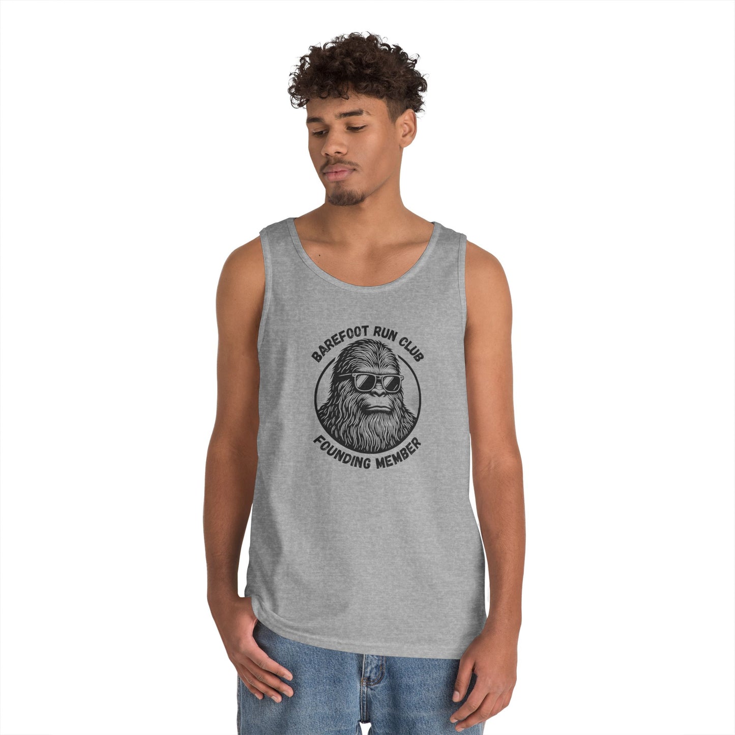 Barefoot Run Club Founding Member // Unisex Heavy Cotton Tank Top