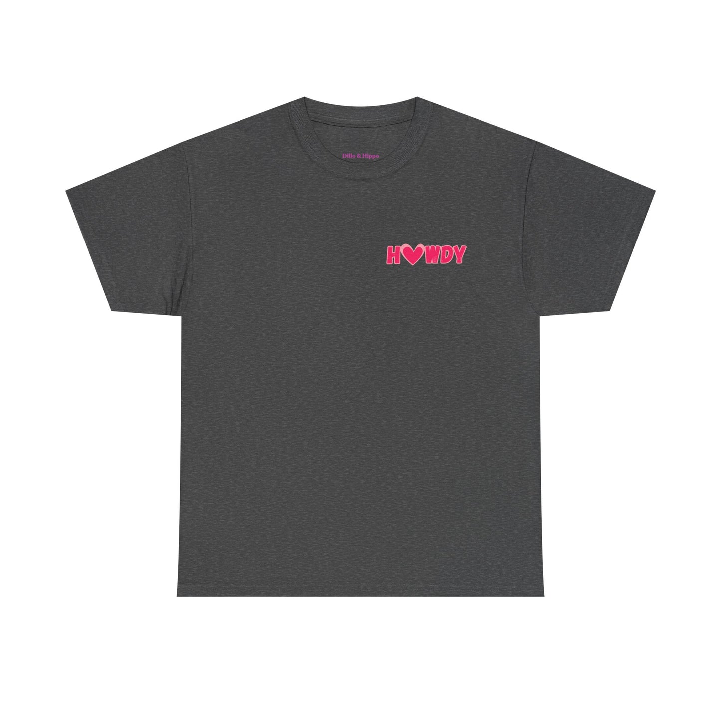 H<3WDY Pocket Placement // Fun Howdy Graphic Unisex Heavy Cotton Tee