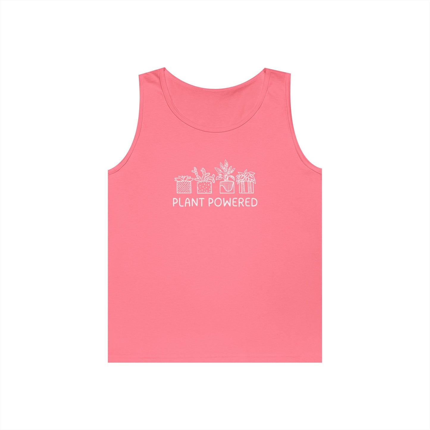 Plant Powered // Unisex Heavy Cotton Tank Top - Eco-Friendly Apparel