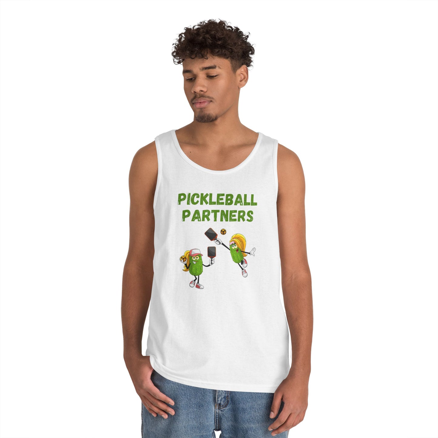 Pickleball Partners 3 // Unisex Heavy Cotton Tank Top