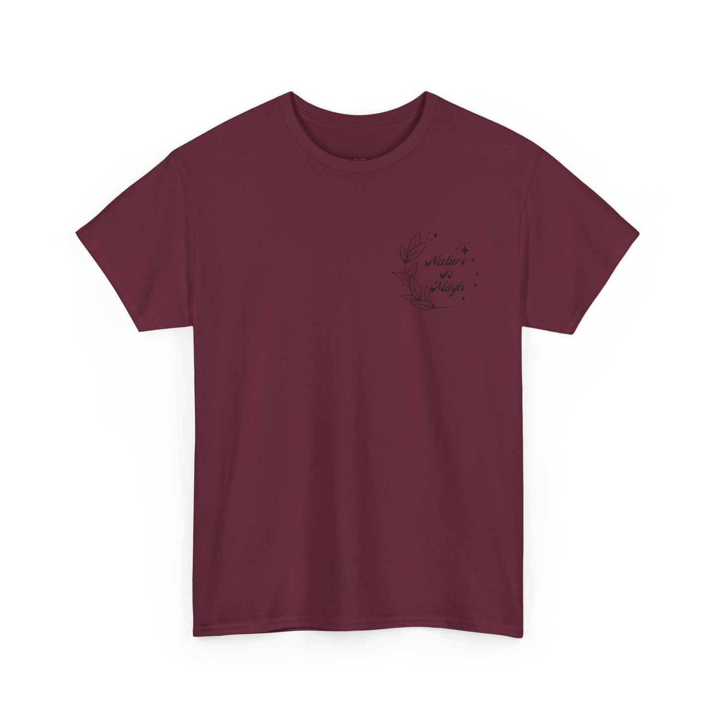 Nature is Magic - Pocket Placement // Unisex Heavy Cotton Tee - Nature-Themed Casual Wear