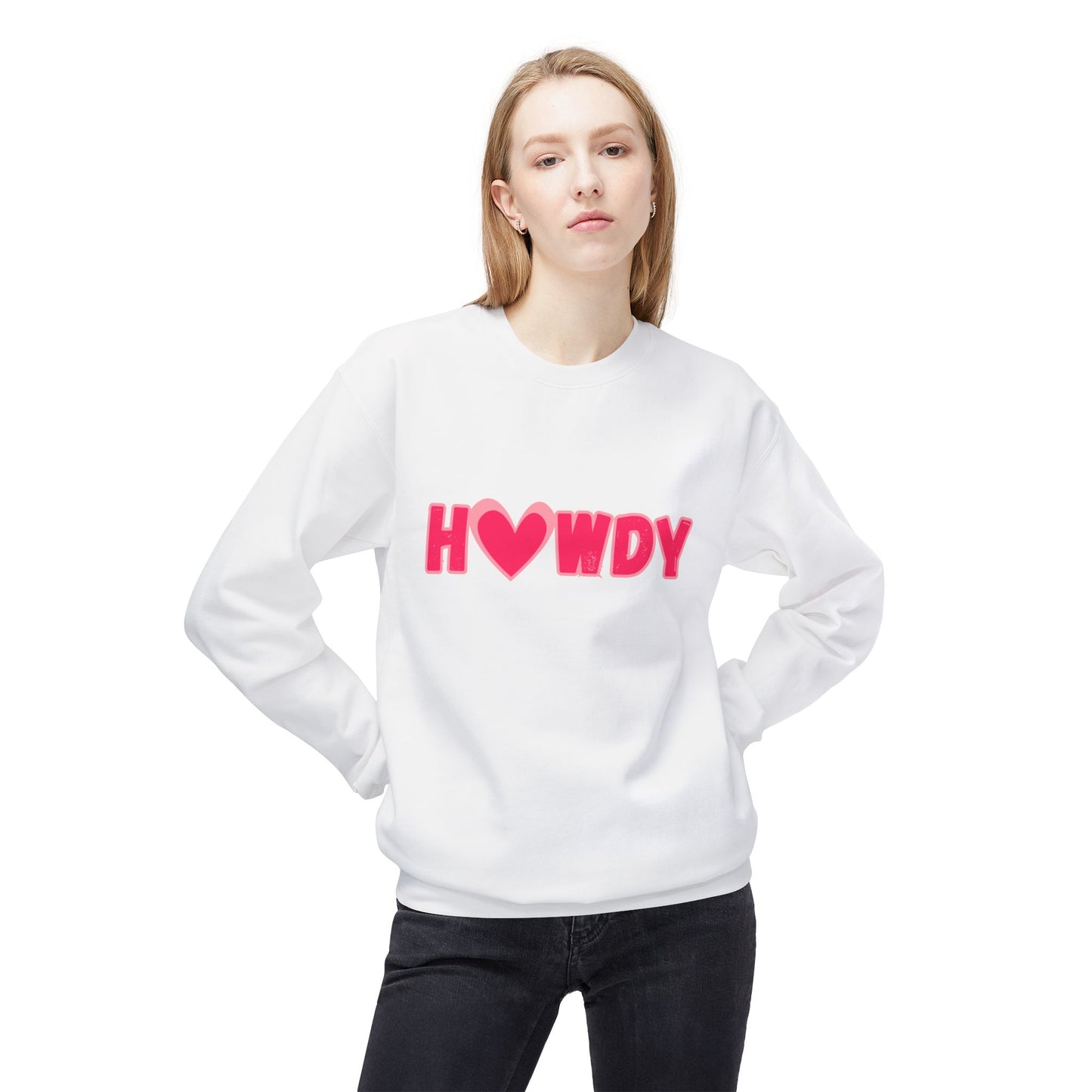H<3Wdy // Unisex Midweight Softstyle Fleece Crewneck Sweatshirt
