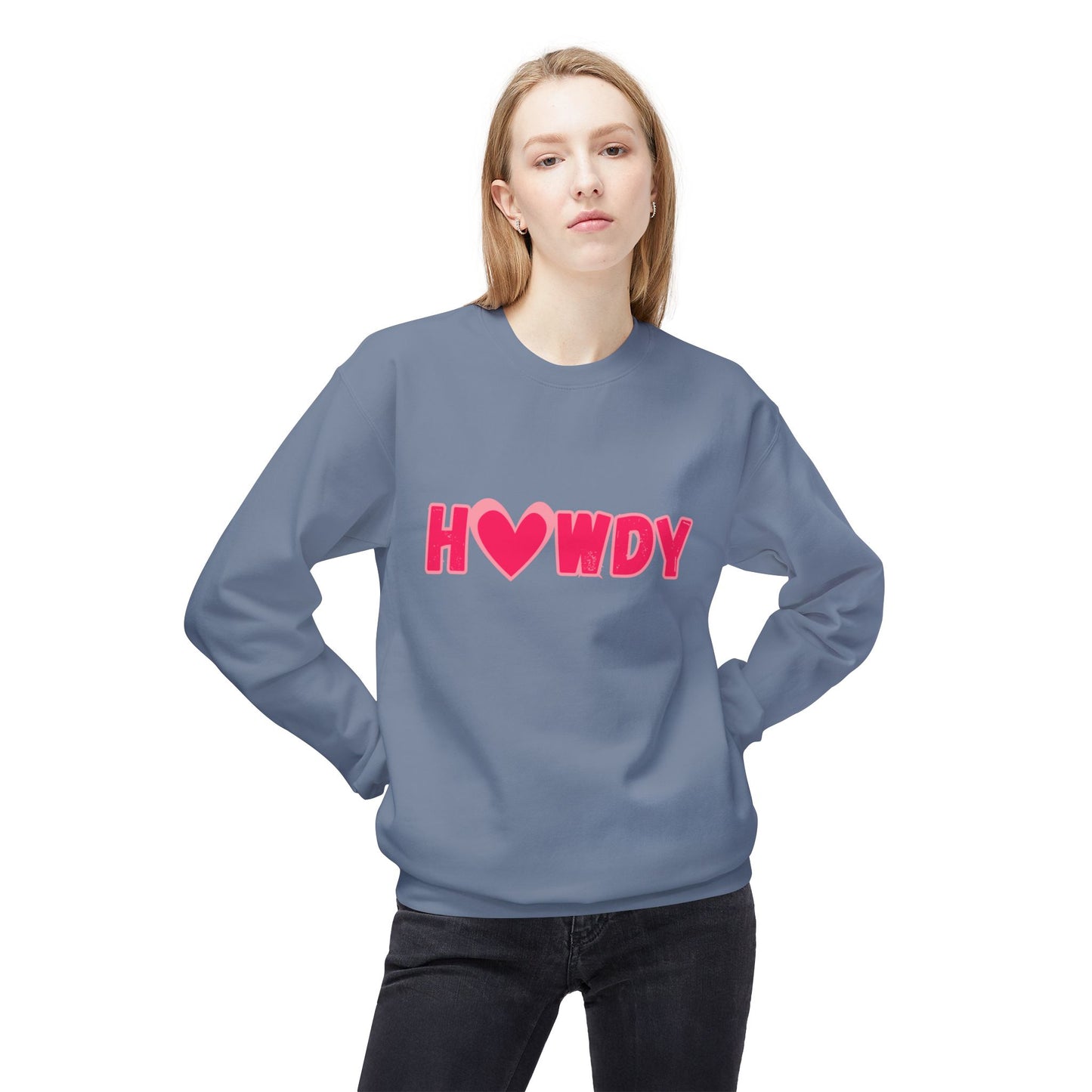 H<3Wdy // Unisex Midweight Softstyle Fleece Crewneck Sweatshirt