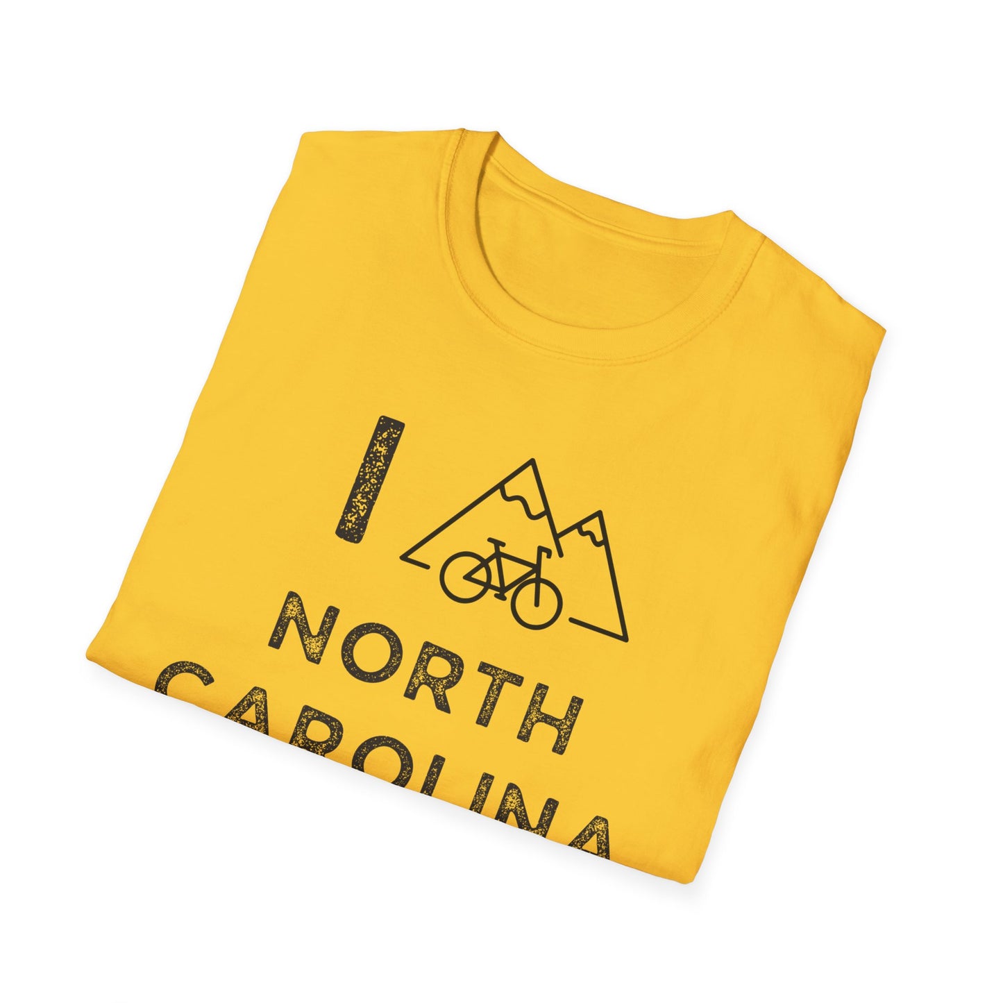 I (Mountain) Bike North Carolina // Unisex Softstyle T-Shirt