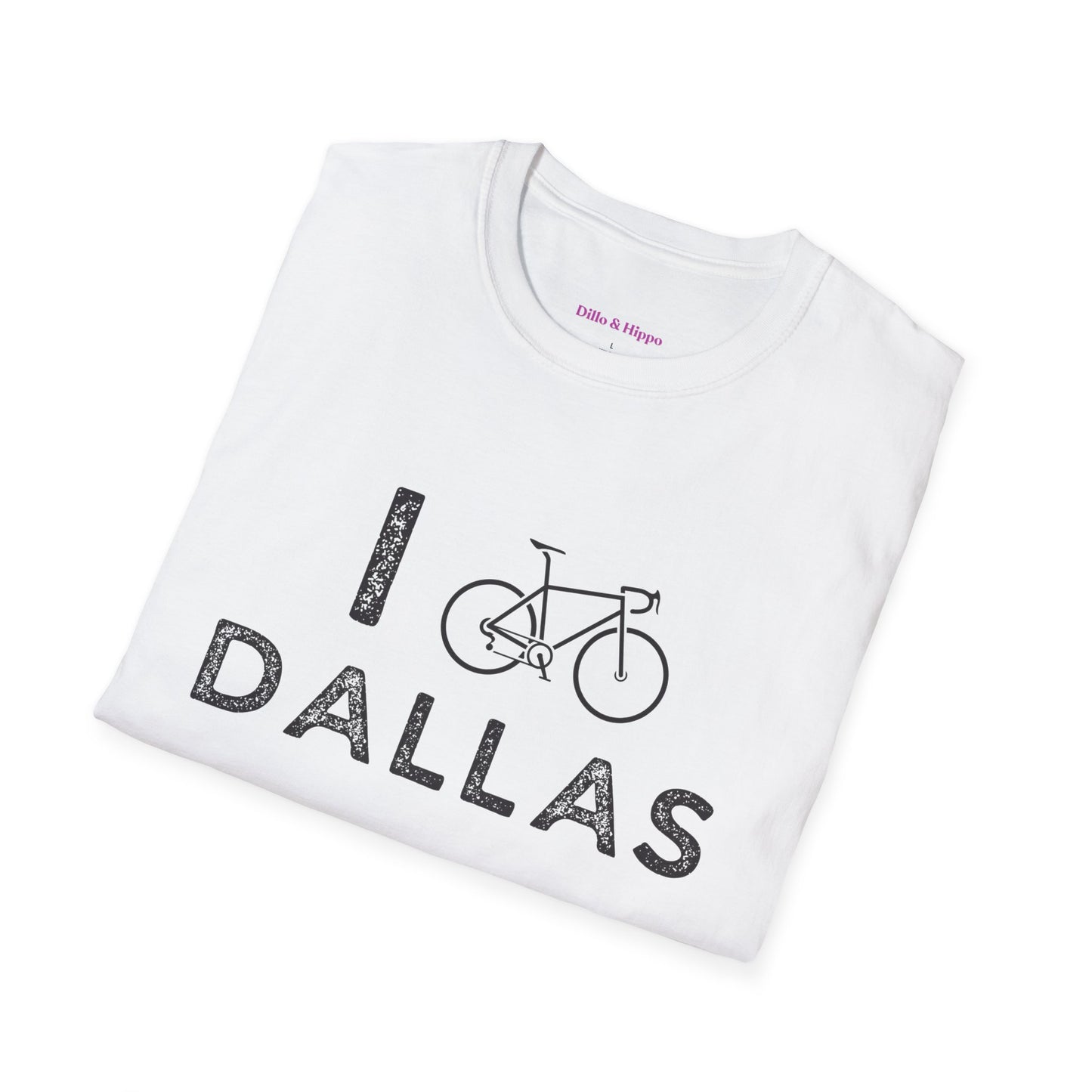 I (Road) Bike Dallas // Unisex Softstyle T-Shirt