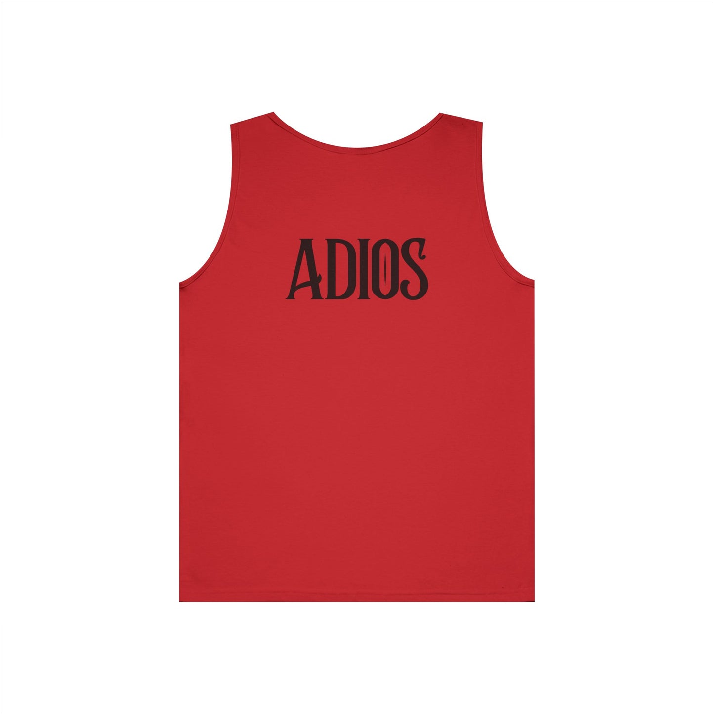 Howdy & Adios // Unisex Heavy Cotton Tank Top - Casual Summer Wear for Outdoors