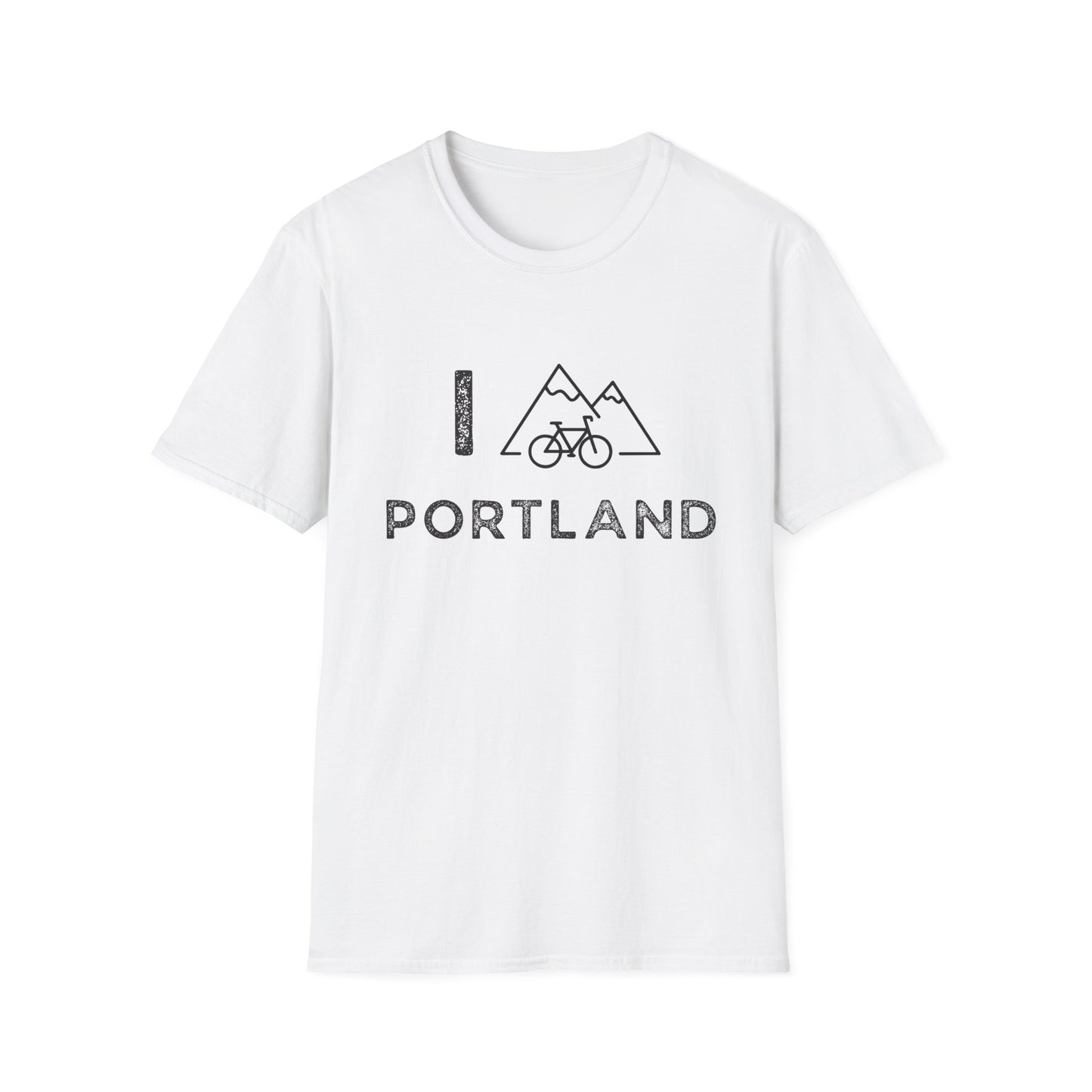 I (Mountain) Bike Portland // Unisex Softstyle T-Shirt