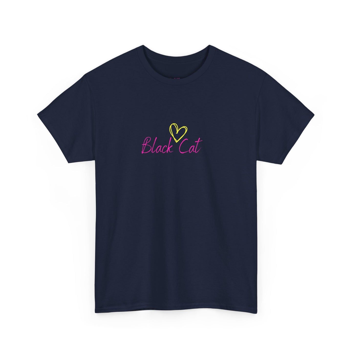 Black Cat Seeking My Golden Retriever // Unisex Heavy Cotton Tee - Relationship Dynamics