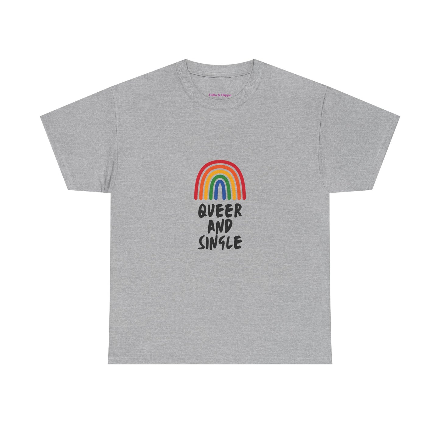 Queer and Single Rainbow // Short Sleeve Tee