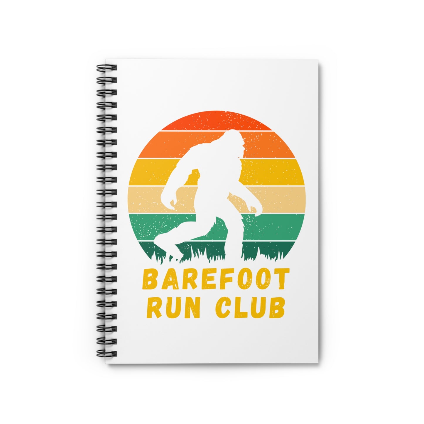 Barefoot Run Club // Spiral Notebook - Ruled Line