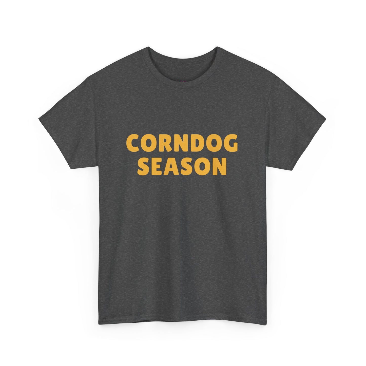 Funny Corndog Season // Unisex Heavy Cotton Tee | Perfect for Food Lovers and Festivals