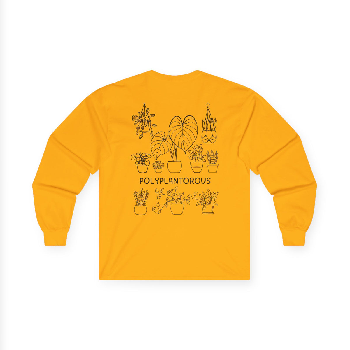 polyPLANTorous // Unisex Long Sleeve Tee - Botanical Design for Plant Lovers
