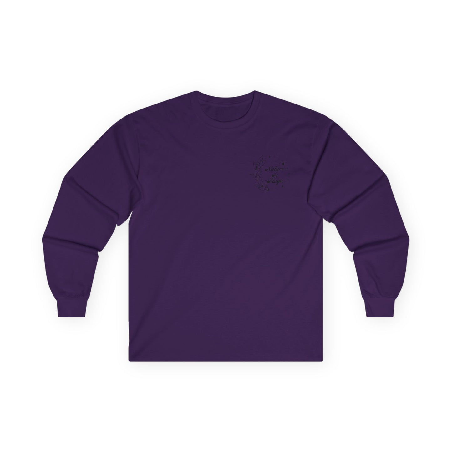 Nature is Magic - Pocket Placement // Unisex Ultra Cotton Long Sleeve Tee - Embrace Nature's Beauty